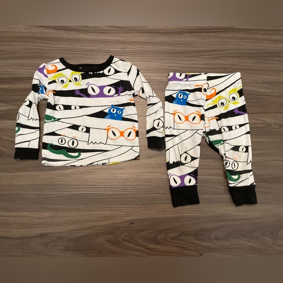 HYDE & EEK Baby Colorful Mummy Design Kids Pajama Set size 12M - Picture 1 of 6